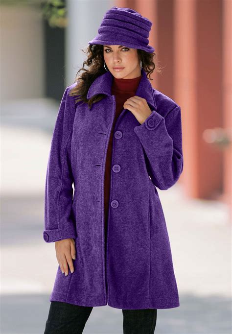 female long jacket purple.